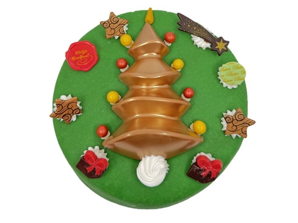 Kersttaart marsepein 8 pax